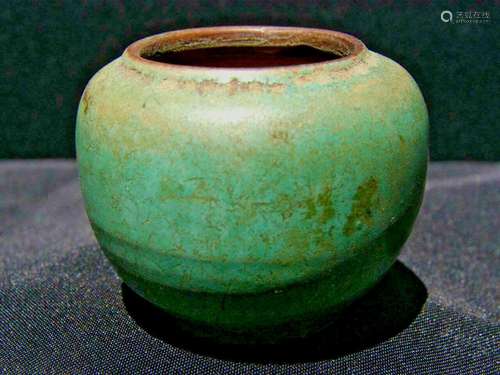 TANG PERIOD FINE CHINESE GREEN MONOCHROME BRUSH WASHER APPRO...