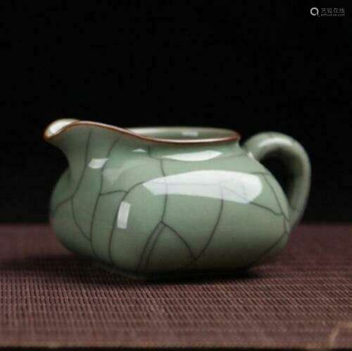 1pc Chinas Longquan celadon Ge kiln line Fair cup Kung Fu te...