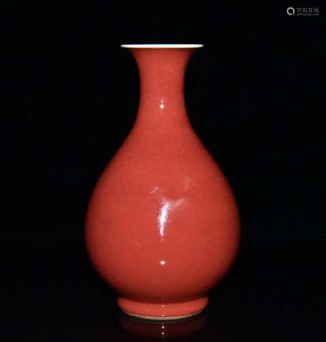 Ji red glaze okho spring bottle x11.5 19.3 1200 cm