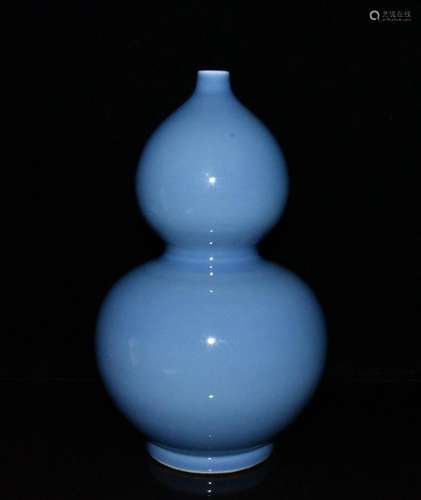 Sky blue glaze bottle gourd x19.5 33.5 cm, 600