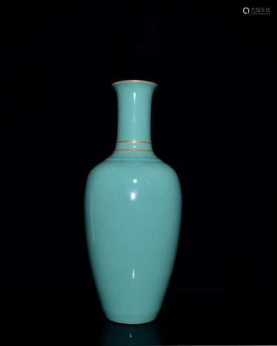 Turquoise gold goddess of mercy bottle;37 x15;857006570 VVB