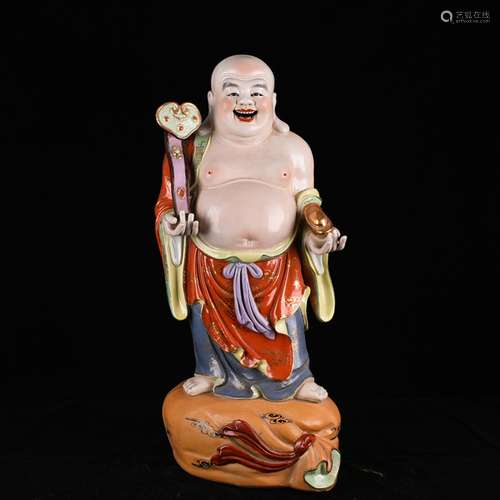 Zeng Long rose made alum red paint best ROM Buddha antique v...