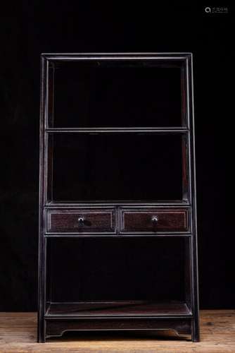 Lobular rosewood rich ancient frame, 43 wide 24 high 76 cm l...