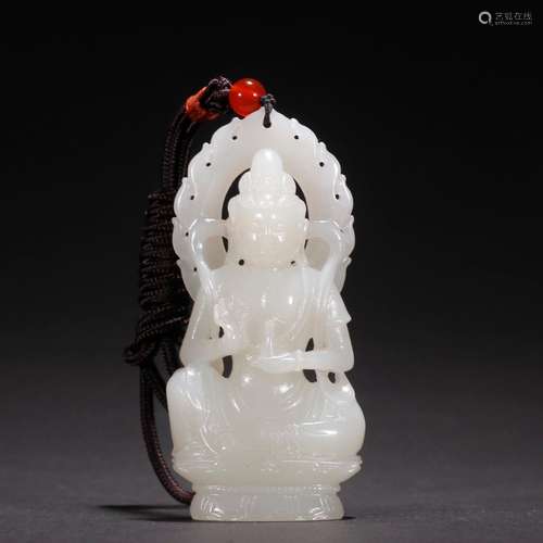 Hetian jade seed expects net bottles of kuan Yin hang drop.S...