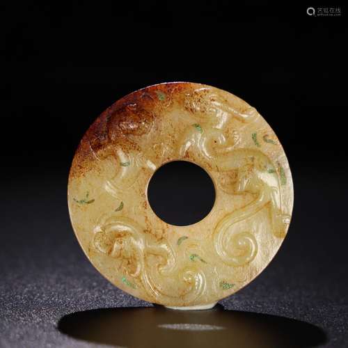 Hetian jade war therefore Long Yu wall, exquisite jade oil m...