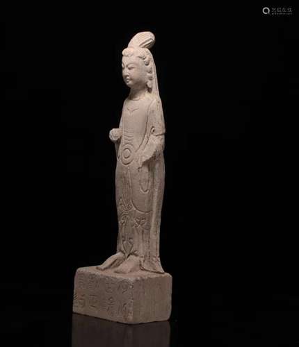 Style of ancient stone carving guanyin Buddha, guanyin carve...