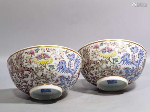 Pastel chicken bowl of a pair of high caliber 14.7 6.6