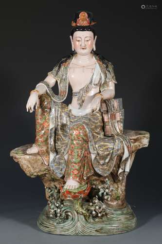 Zeng Long litres, pastel manjusri encrinite guanyin, high: 5...