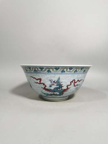 Chenghua export porcelain dou colour the sea sea monster gre...