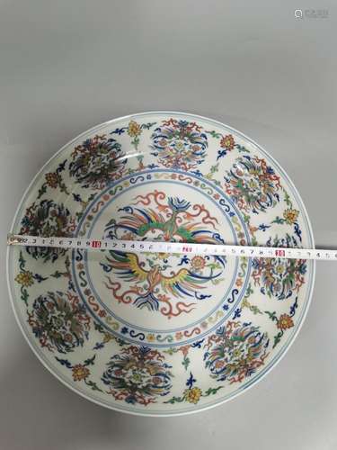 Chenghua dou colourful feng tray