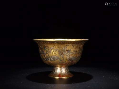 Stories of old Tibet: gold rewardSize: diameter is 12 cm hig...