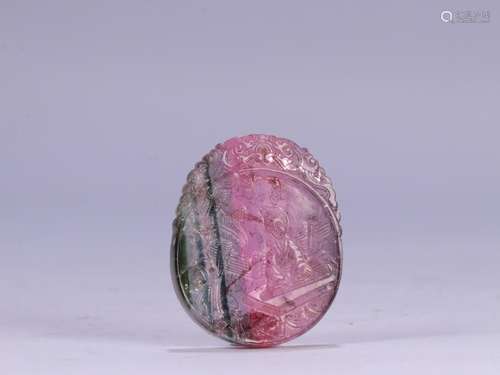 : stories of tourmalineSize: 3.2 cm wide, 0.47 cm high and 4...