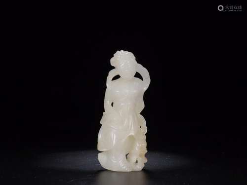 : hetian jade maid furnishing articlesSize: 9 cm long and 3....