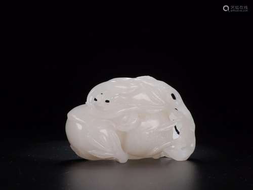 : hetian jade sanduo furnishing articlesSize: 8 cm wide and ...