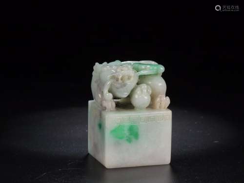 : jade the mythical wild animal printSize: 3.3 cm high 4.9 c...