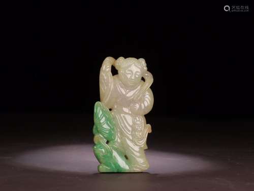 :jade bang spittor pendantSize: 3.3 cm wide and 0.7 cm high ...