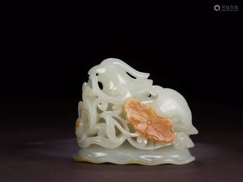 : hetian jade bird flueSize: 6.7 cm wide and 4.0 cm high 5.5...