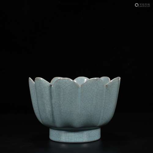 Your kiln azure glaze bowl lotus temperature 10.5 cm * 16, 9...