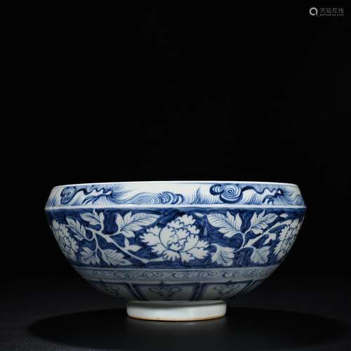 Blue blue white grain bowl 15 * 25 1500 cm