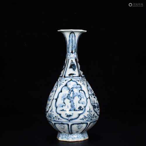 Blue and white shochiku MeiWen okho spring from the bottle26...