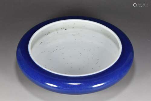 Ji blue glaze writing brush washer5 cm in diameter 22 cm tal...