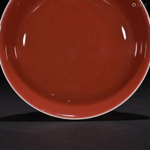 The red glaze plate of 4.5 * 19 cm