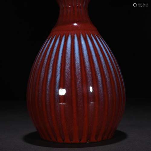 The red glaze kiln garlic bottles of 27 * 15 cm