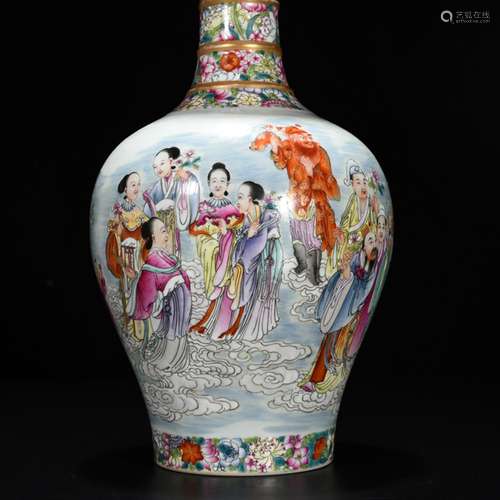 Jindi flower powder enamel twelve flora character bottles of...