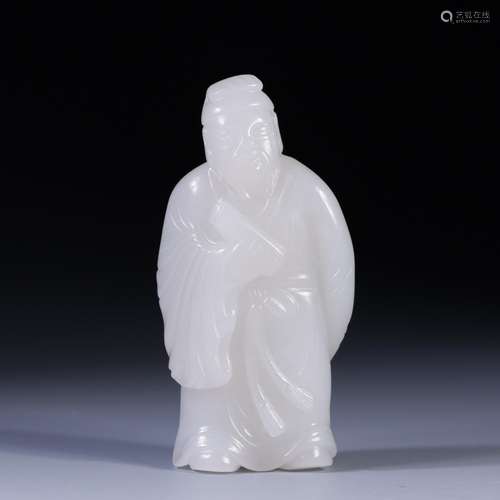 Hetian jade figures furnishing articlesHigh 8.2 cm, 4.2 cm w...