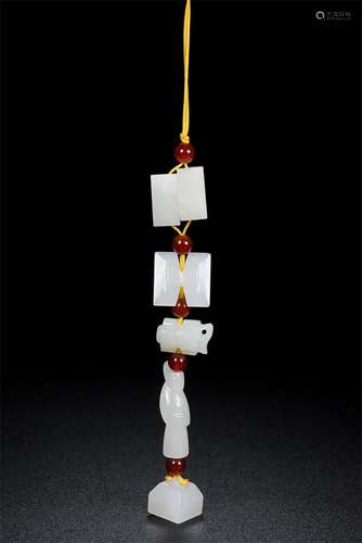 Just seeks combination is hanged, hetian jade, jade is exqui...