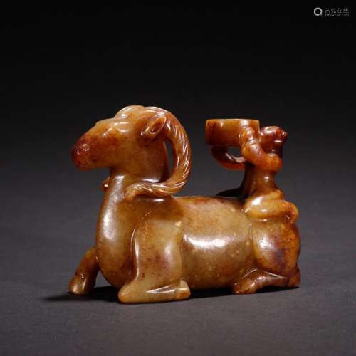 Ancient jade conference semifinals sheep riding a candle.Spe...