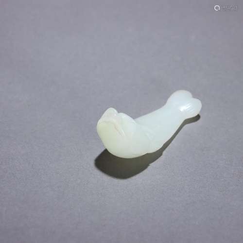 Hetian jade diving carvings.Specification: long 7 cm wide cm...