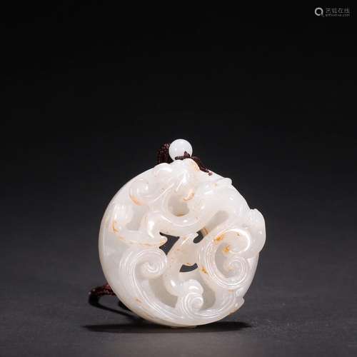 Hetian jade seed makings therefore Long Yubi.Specification: ...