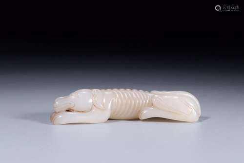 : hetian jade lying dogSize: 2.0 cm wide and 11.4 x 3.5 cm w...