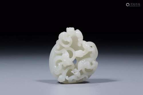 The late: hetian jade therefore jade dragon wallSize: 6.3 cm...