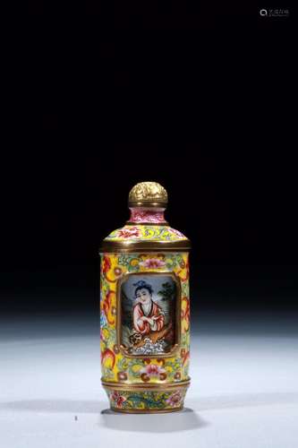 Paragraph:emperor· stories of colored enamel snuff bottle wh...