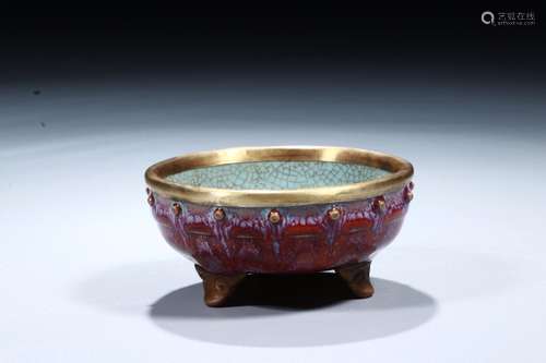 : all glaze lotus pattern bowlSize: 4.1 cm diameter of 8.6 c...