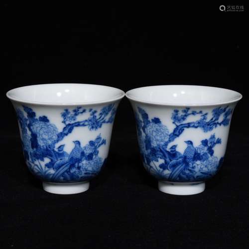 Kangxi porcelain painting of flowers and grainHigh caliber 7...