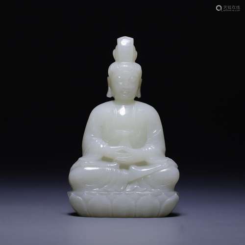 , hetian jade guanyin cave, size: 10 * * * * 6.1 2.8 cm, 182...