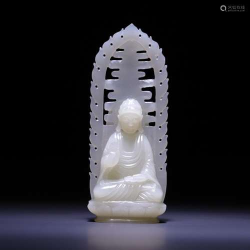 , hetian jade Buddha cave, size: 9.0 * * * * 3.5 1.9 cm, wei...