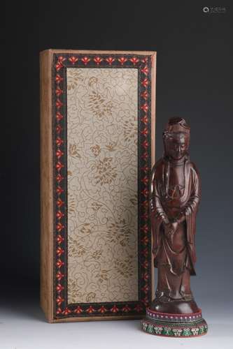 The old Chen xiang guan Yin statue,Size, weight of 460 g 26....