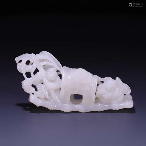 Hetian jade fish le furnishing articles, size: 14.6 * * * * ...