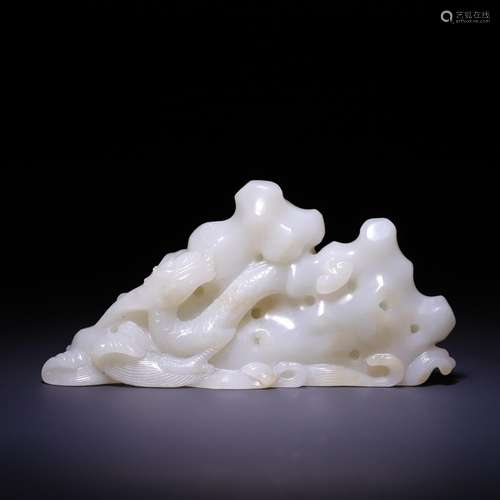 , hetian jade dragon grain dashanzi, size: 14 * * * * 4.0 7....