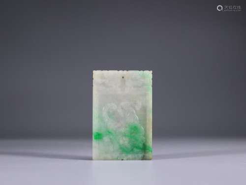 Taiping jadeite is likeSize: 4.7 * 0.6 * 7.1 cm 65.3 g in we...