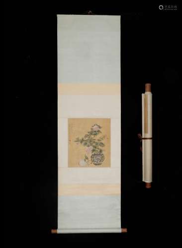 , miucha HuiBo ancient silk scrollSize, 36 * 41