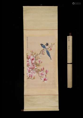 , hu zhen birds and flowersSize, 54 * 98