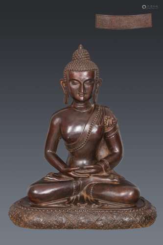 precision casting copper foetus amida Buddha statueSize, hig...