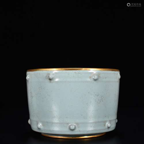 Your kiln azure glaze nail washing drum (gold)10.5 * 15.5 cm...