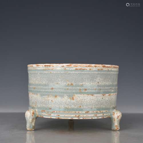 A male lane your kiln azure glaze antique vase 190716 antiqu...