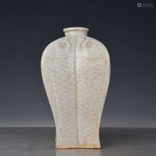 Shadow left kiln porcelain fish Fang Mei bottle antique vase...